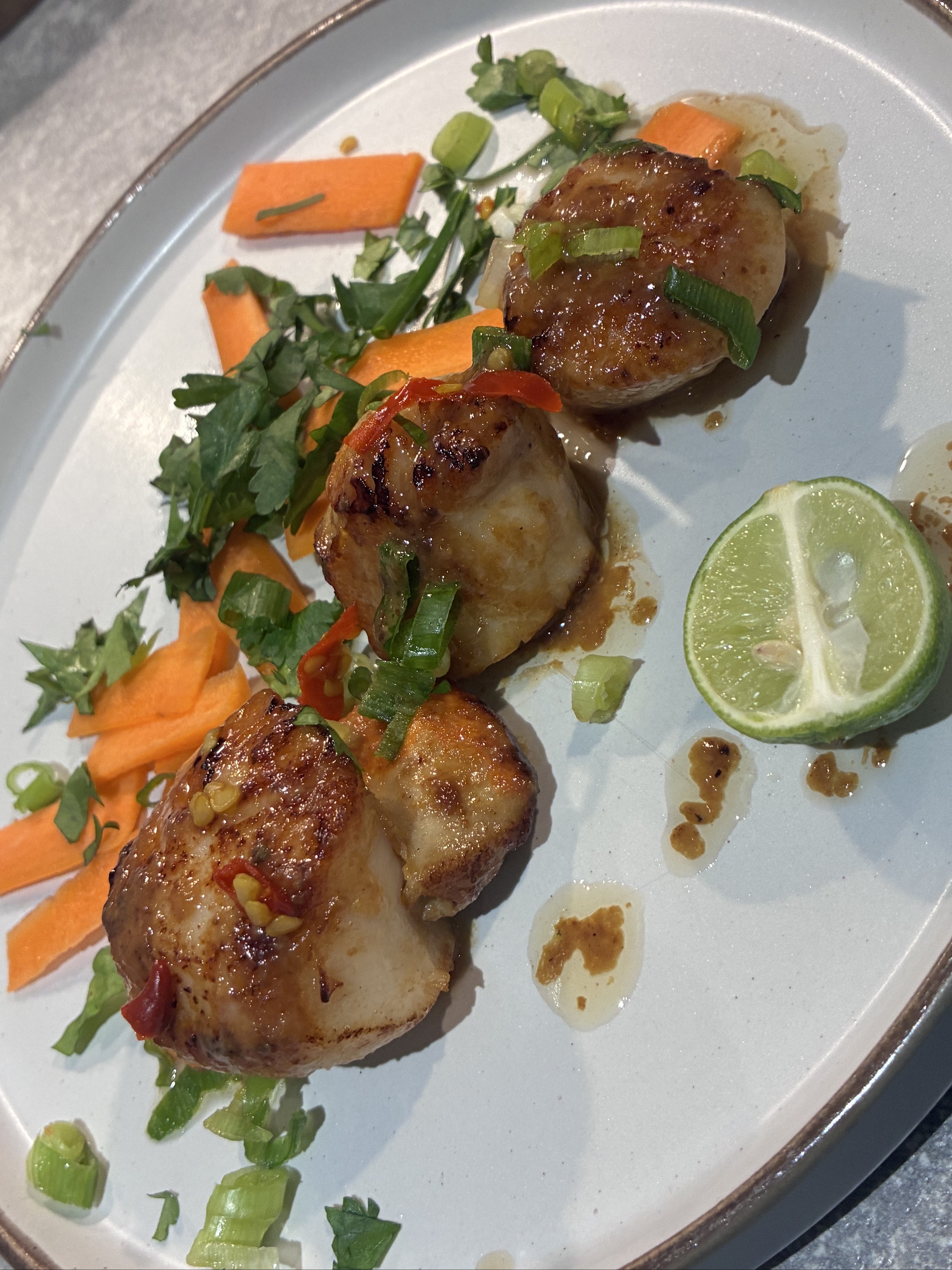 Miso-Lime Brown Butter Scallops